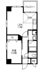 ファインポートB館の物件間取画像